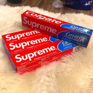 Supreme Colgate Toothpaste Lot, All Four